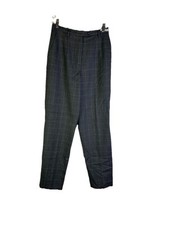 Vintage 90s Pendleton Pants Slacks Womens 6 Wool Houndstooth Plaid High Rise