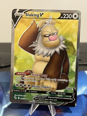 Pokemon - Slaking V - 077/078 - SWSH: Pokemon GO - Full Art - Ultra Rare NM