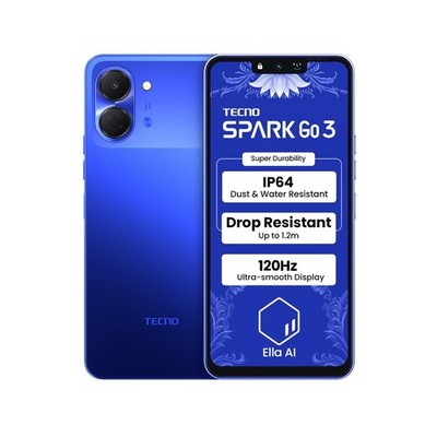 Tecno Spark Go 3 (Galaxy Blue, 64GB) (4GB RAM) T7250 Prozessor 5000mAh