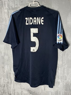 Real Madrid Adidas Away Football Shirt 2003-04 Zinedine Zidane #5
