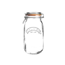 Clip Top Jar 1.5 Litre (1500 ml) Airtight Glass Storage Jar for Preserving