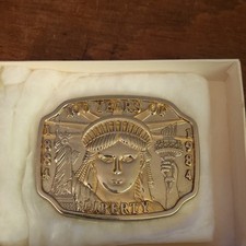 Statue of Liberty Belt Buckle 100 Years 1884 1994 Limited Edition Numbered