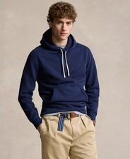 Polo Ralph Lauren Mens The RL Fleece Big Pony Hoodie in Navy Size Small