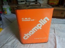 Lata de aceite de colección de 2 galones Champlin ¡Solo 1 en eBay! 26-30-B