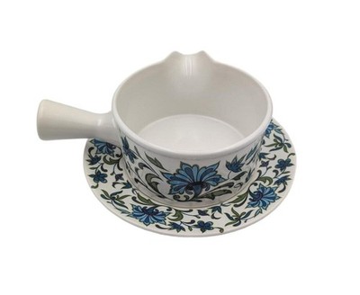 Vintage 1960s Midwinter Spanish Garden Sauce Boat & Stand Staffordshire England