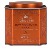 Harney  Sons Hot Cinnamon Spice Tea Tin - 2.67 Ounces, 30 Sachets