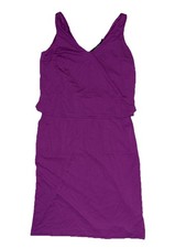 Lauren Ralph Lauren Sz.M Violet Tank/Sheath Dress Pockets Viscose Blend