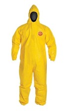 DuPont Tychem 2000 QC127S Disposable Chemical Resistant Coverall with Hood,...