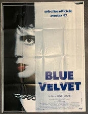 BLUE VELVET - 1986 Huge Original French Movie Poster, 47x63", Folded - FINE!