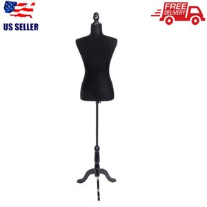 New Female Mannequin Torso Dress Form Display w//Adjustable Tripod Stand Red US