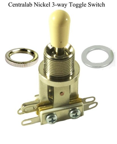 Centralab® 3 Wege Kurz Kippschalter Nickel oder Gold - Bild 2 von 7
