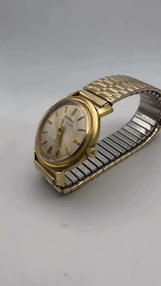 Bulova 14k Solid Gold, Mens Watch, 30 Jewels, Self Winding