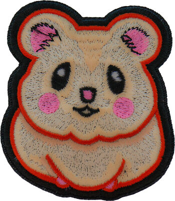 Cute Hamster Iron on Patch - 2.75x3 inch - P7332