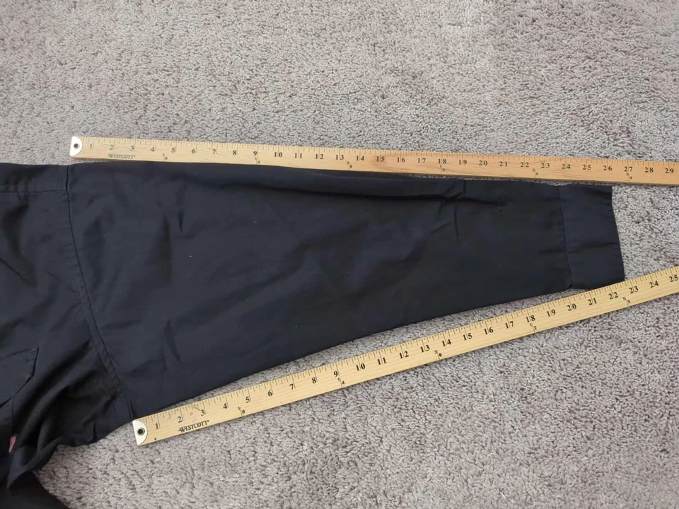 Craftsman Button Up Shirt Mens XXL Black Long Sleeve Pockets Preppy Casual - Image 4 of 4