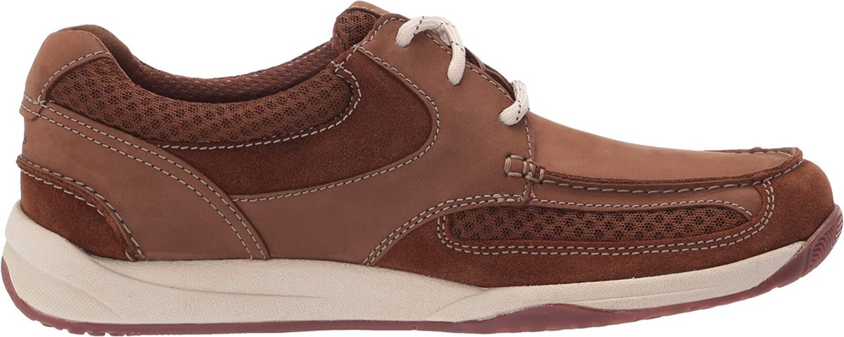 Mens Clarks Langton Lane Casual Shoes - Tan Nubuck, Size 7.5 M US