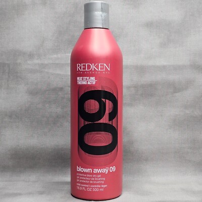 Redken BLOWN AWAY 09 Protective Blow Dry Gel Mild Control Discontinued 16.9 oz