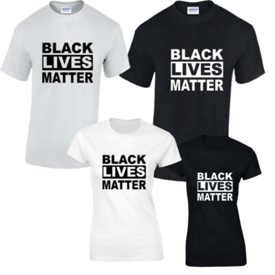 BLACK LIVES MATTER T-Shirt Herren Damen Anti Rassismus Protest Anti Gewalt Oberteil