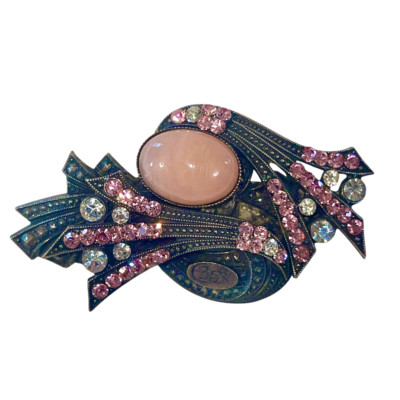 Fun Fashion Pink Crystals Metal Brooch Pin Bebe?