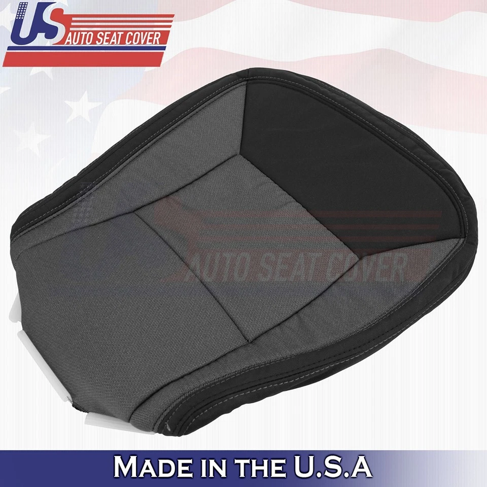 2018 to 2024 For Dodge Ram ProMaster 2500 Driver Lower CLOTH Seat Cover Gray - Image 4 of 4