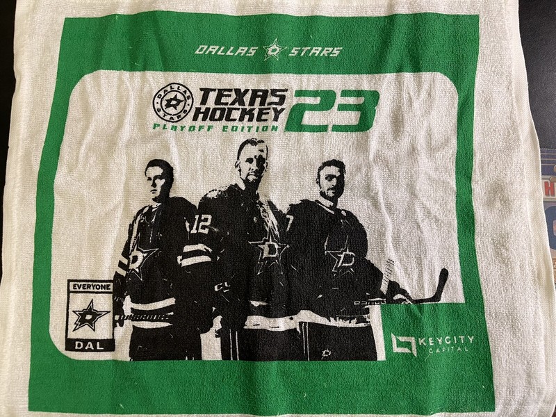 Dallas Stars Souvenir Towel - From Playoff Game 7 on 5/15/23 - Stars Win 2-1