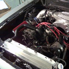 79-93 Mustang Radiator Hold Down Cover Satin Finish Free Shipping In Stock