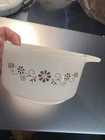 Vtg Pry-o-rey  Dynaware White Milk Glass small casserole dish