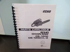 echo cs-1200 cs-1200vls Chainsaw Parts catalog manual