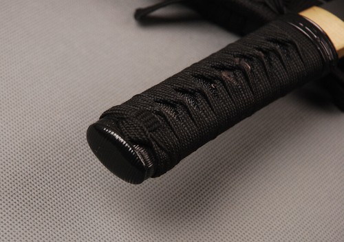 Espadas Cortas Samurai Japonés Mini Katana Defensa Autodefensa Negra Tanto T9 - Imagen 9 de 12