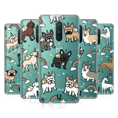 HEAD CASE DESIGNS EINHORN HUND MUSTER GEL HANDYHÜLLE FÜR GOOGLE ONEPLUS HANDYS