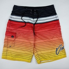O'NEILL Board Shorts Unlined Swimwear Swimming Trunks Men's Size 32 Side Pocket