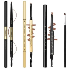 3 Different Eyebrow Pencils, Creates Natural Looking Brows Easily Light Brown