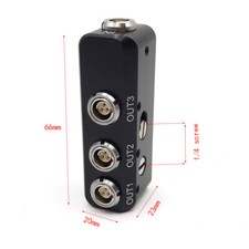 RS 3 pin 4X 0F 3 Pin In Out 2A 14.8V Power Supply Splitter For Arri Alexa RED