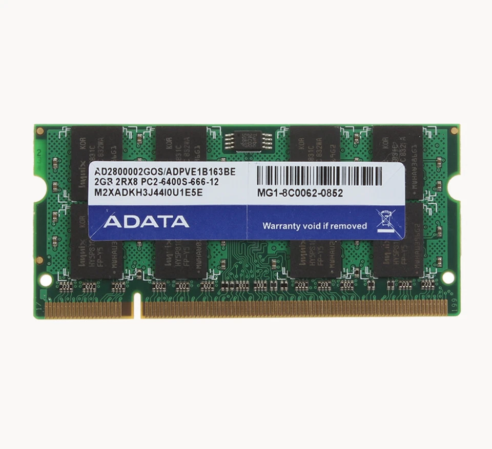 ADATA DDR2 RAM 20GB 10X 2GB PC2-6400S 2RX8 800MHz CL6 1.8V SODIMM Laptop Memory - Image 2 of 4