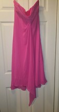Women’s Davids Bridal Bridesmaid Fuchsia Pink Prom Formal Dress Size 12