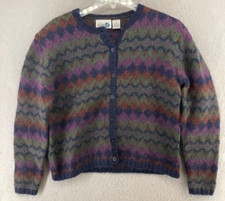 Paul Harris Design Womens Sweater Small Vintage Mohair Knit Shoulder Pads
