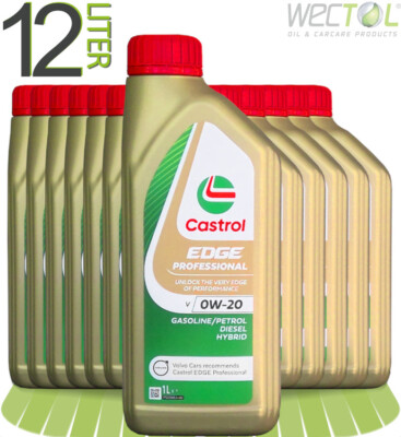 12 x 1 Liter Castrol Edge Professional V 0W-20 Titanium Volvo VCC RBS0-2AE C5
