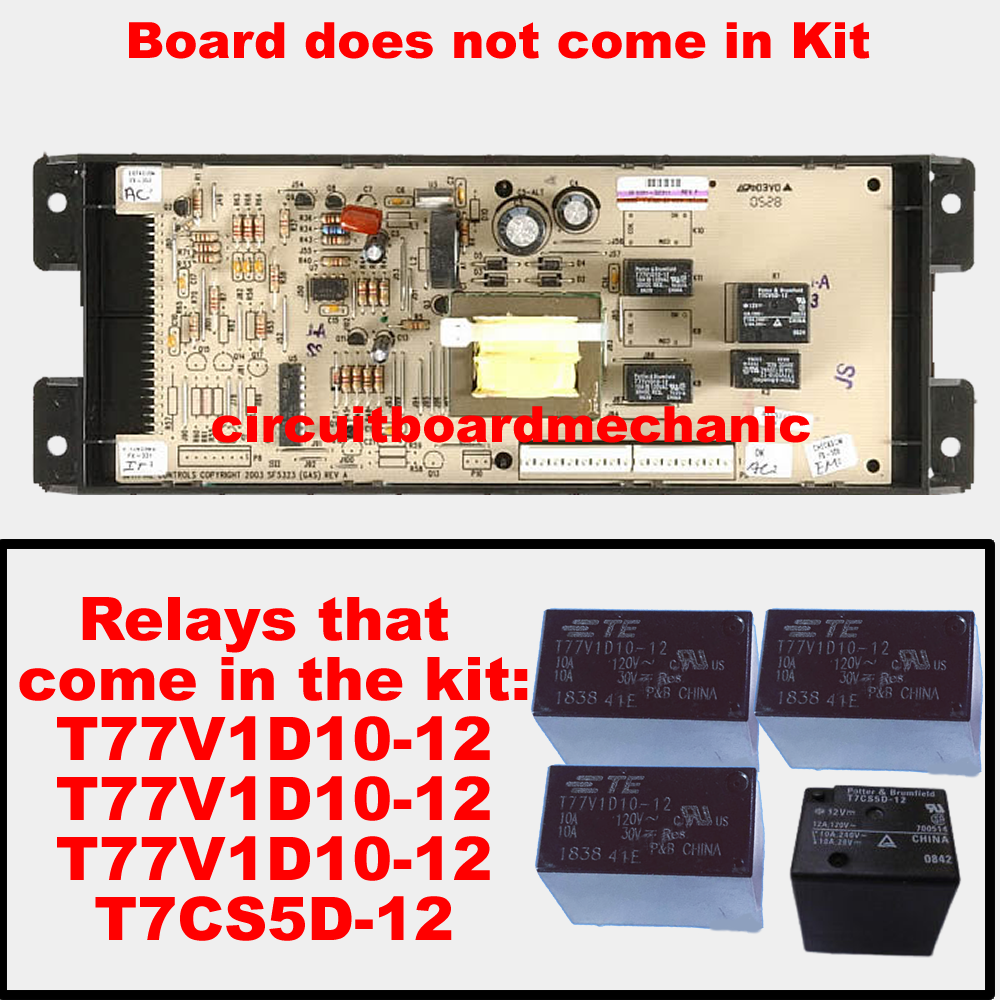 Repair Kit 316418311 316452311 Frigidaire Kenmore Oven Control Board