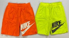 Boy's Youth Nike Standard Fit Mesh Lined Slick Nylon Shorts NEW