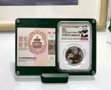 Green Display Frame Case Box with Stand for NGC Holder + Pic or Note Slot