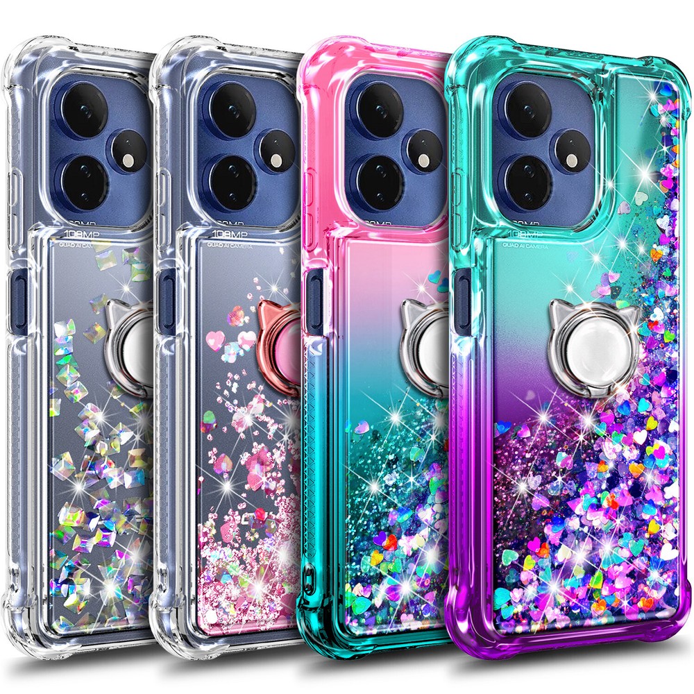 For Boost Mobile Celero 5G 2024 /Celero 5G+ Glitter Case Cover w/ Tempered Glass