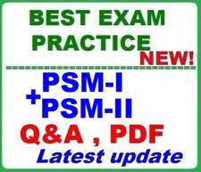 PSM I and PSM II Professional Scrum Master - BEST EXAM Practice Q A 2 EXAMS 2026