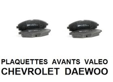 PLAQUETTE DE FREIN AVANT VALEO 598316 CHEVROLET DAEWOO LANOS MATIZ TOSCA SPARK
