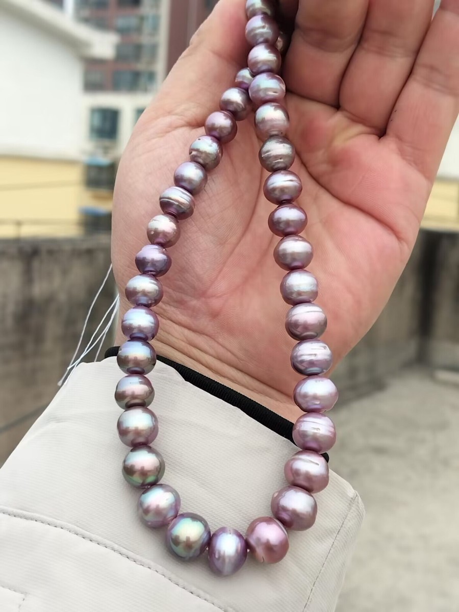 new arrive huge south sea Real 18inch Pearl Necklace 11-14mm 18k