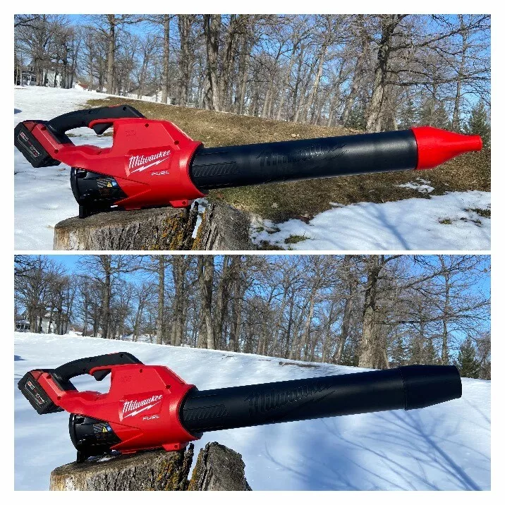 Milwaukee 2724 20 M18 Fuel Leaf Blower Flat Flare Nozzle Bundle Black Red