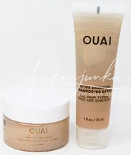 Ouai Detox Shampoo Hair Scalp Scrub 1 oz Mini Travel Set 2pc All Hair Types New
