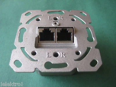 KLEIN CAT.6 Netzwerkdose Datendose passend u.a für Gira Jung Busch Jäger Merten Berker