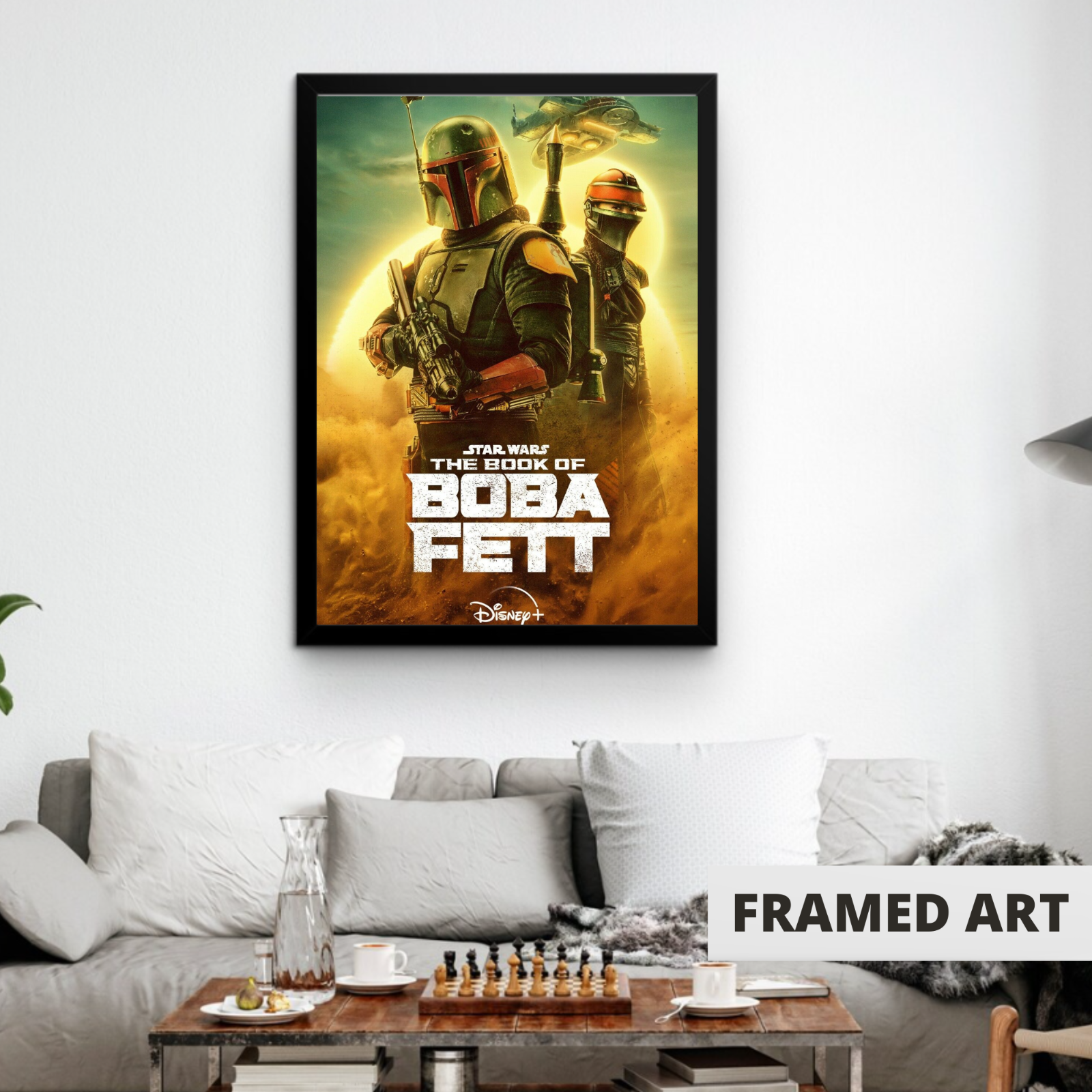 Star Wars movie poster Set of 3 Framed Poster Print 11x17" Trendy