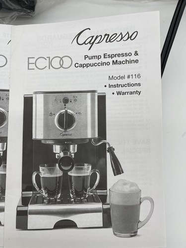 capresso model 116