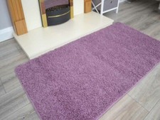 Image of New Soft Plain Shaggy Washable Non Slip Large Small Fireside Living Room Rugs 