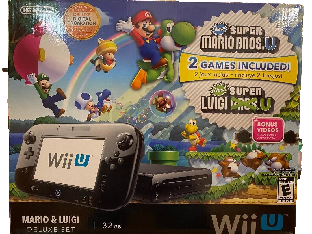 Nintendo Wii U Mario & Luigi Deluxe Set 32 GB Black Console (NTSC